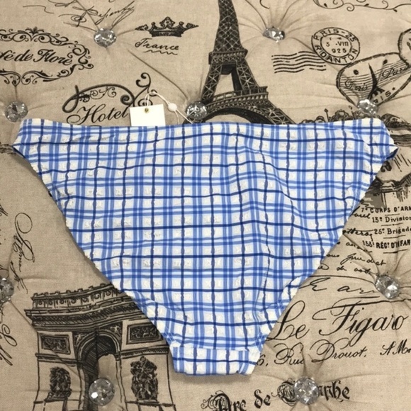 Tory Burch Plaid Hipster Bikini Bottoms - Picture 6 of 10